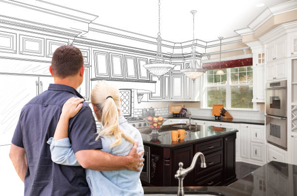 Custom kitchen cabinets installed in a Woodbury home
